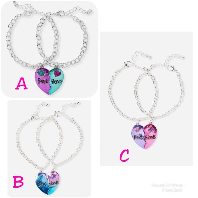 Justice Bff Best Friends Love Bracelet - Gelang Bff Justice