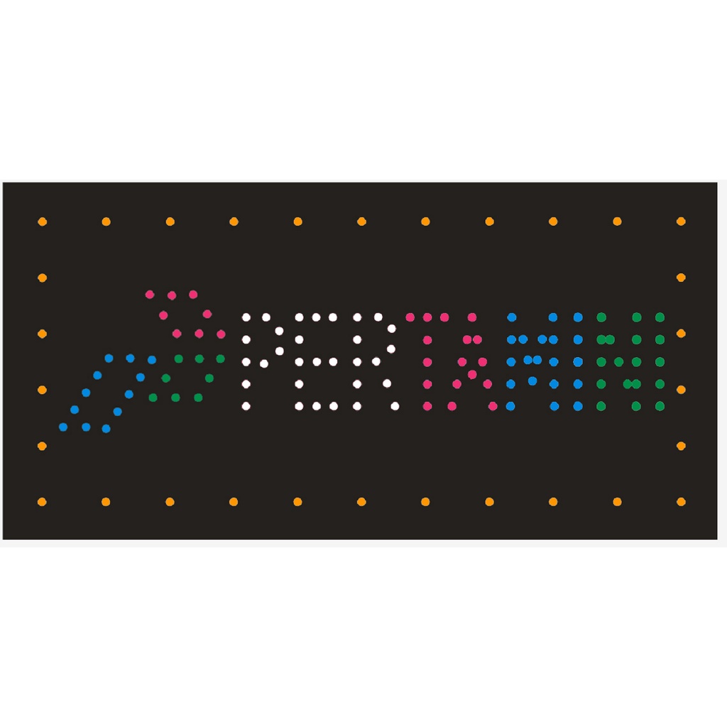 Tulisan Lampu LED kedip Logo iklan Pertamini bensin
