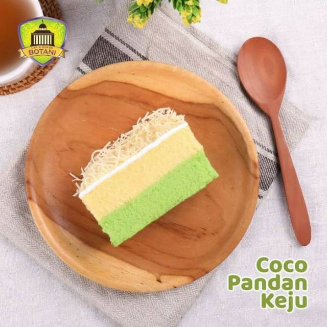 

Lapis Talas Bogor Botani - Rasa Coco Pandan Keju