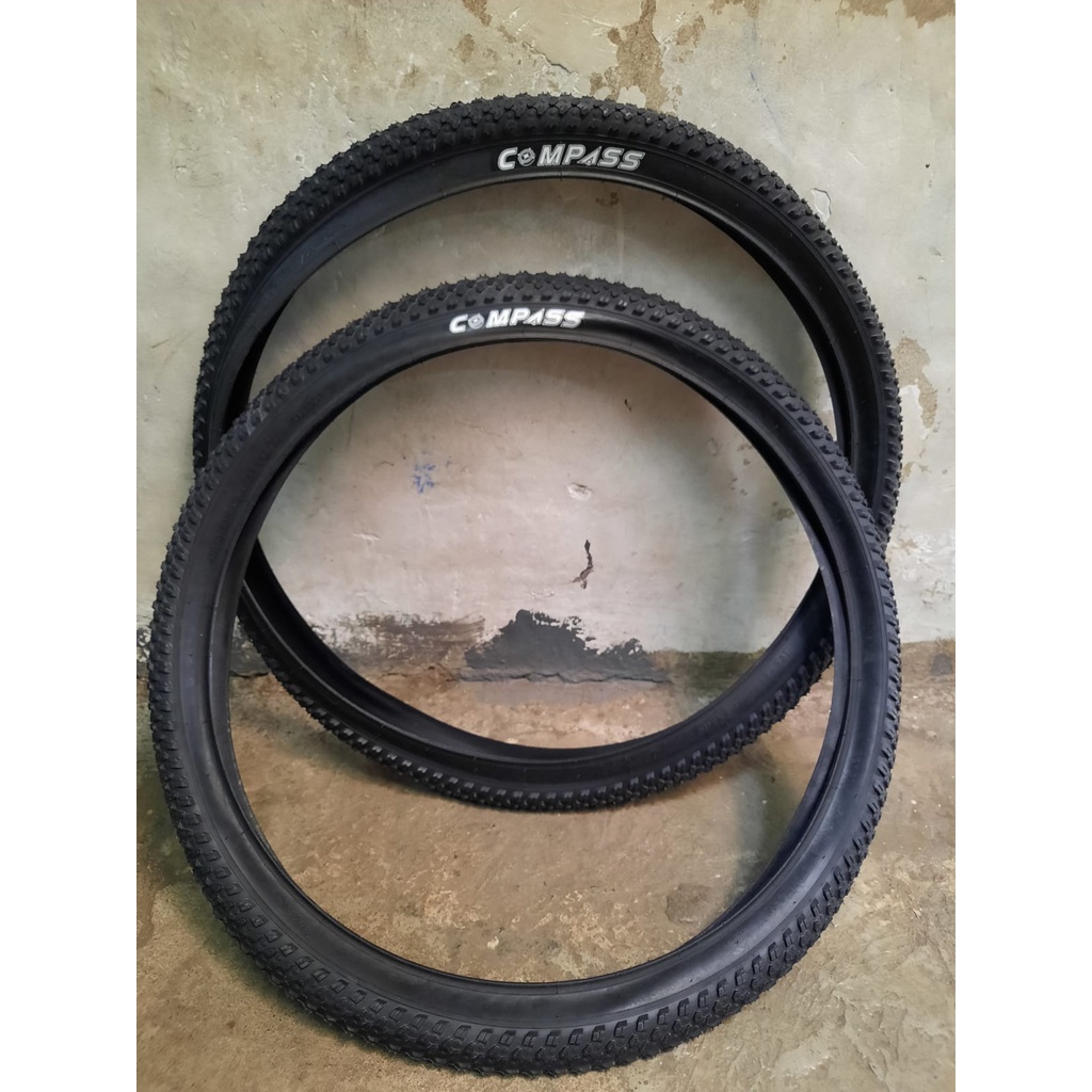 TERMURAH!!! Ban Luar Sepeda Ukuran 27.5 x 2.10 / COMPASS Hitam / Satuan / Realpict