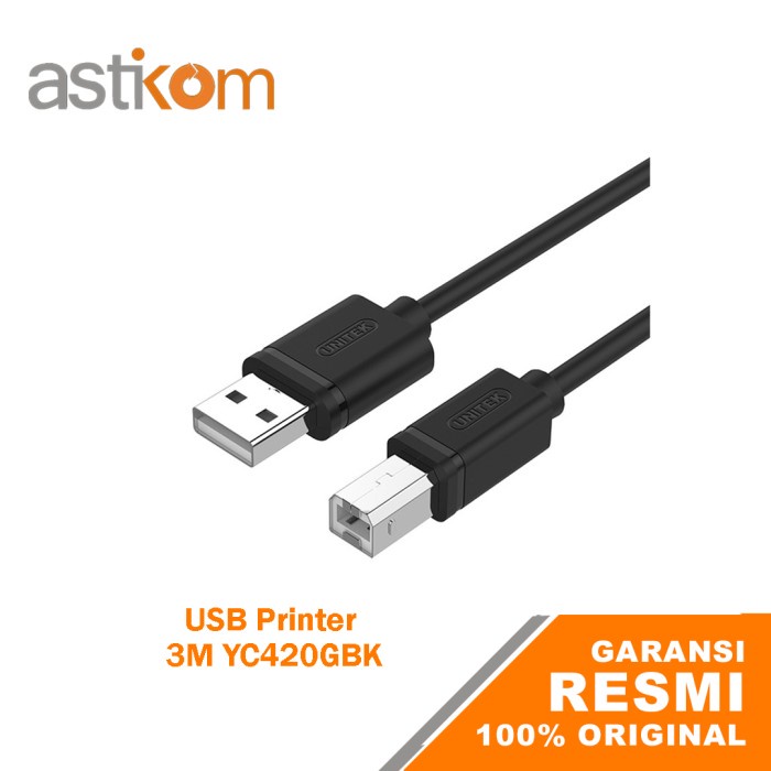 Kabel USB Printer Unitek 3M YC420GBK USB Printer 3 Meter