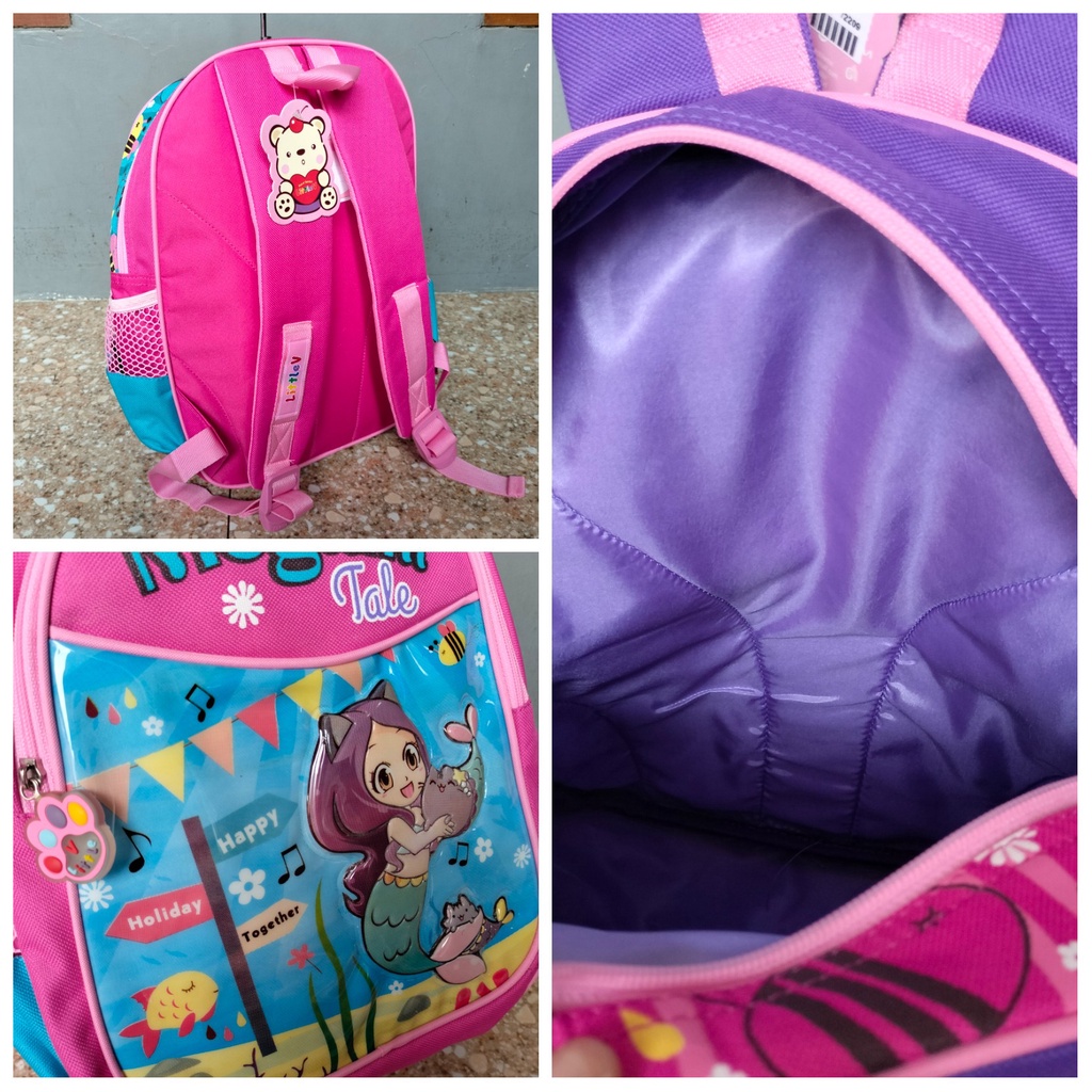 Tas Ransel Backpack Sekolah Anak Perempuan Little V Original Mermaid Megumi Tale