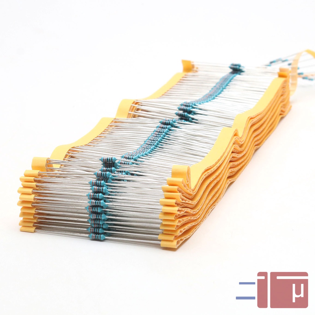 x10 Resistor 3K3 3.3K 1/4W Metal Film 1% Taiwan Kaki Tembaga