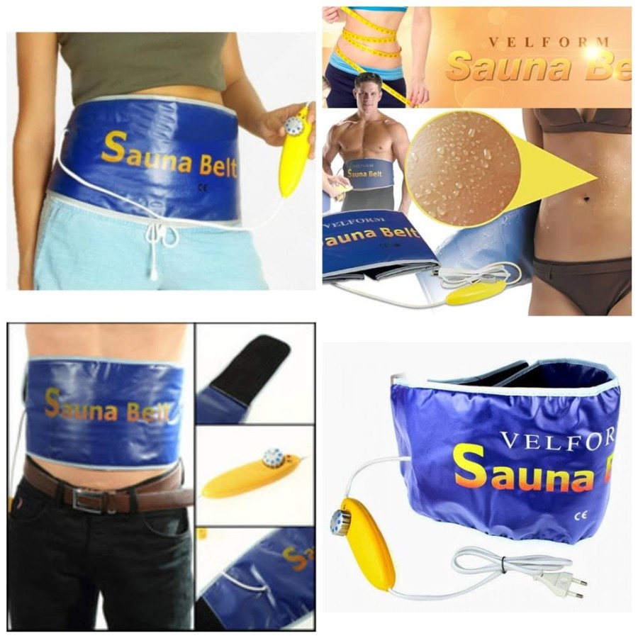 Velform Sauna Belt Sabuk Pelangsing body goals gym fitness olahraga sport wanita belly burn suite on