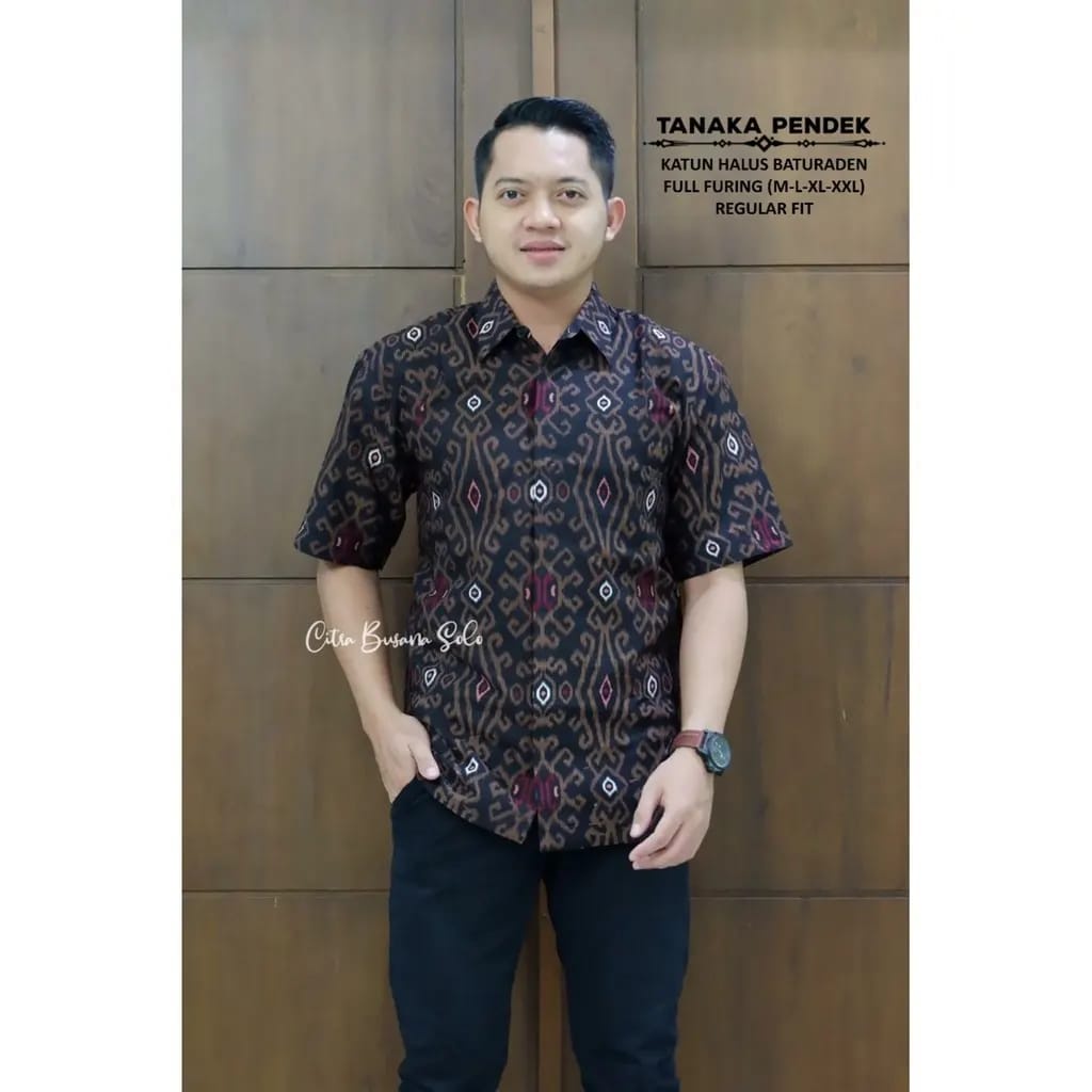 BATIK PRIA TERBARU S M L XL XXL BAJU kemeja batik pria lengan PENDEK PREMIUM