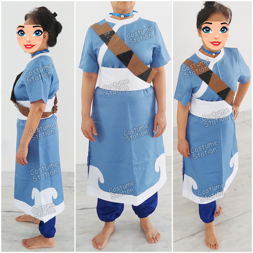 Kostum Katara Avatar The Last Airbender / Costume Water Bender dewasa