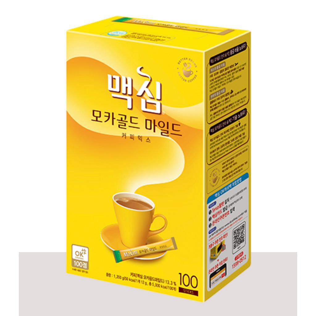 

Korean Maxim Mocha Gold Mild Coffee Mix 100 Pcs / Box