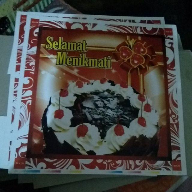 Kotak Bolu Untuk 8 Telur Ukuran 30x30