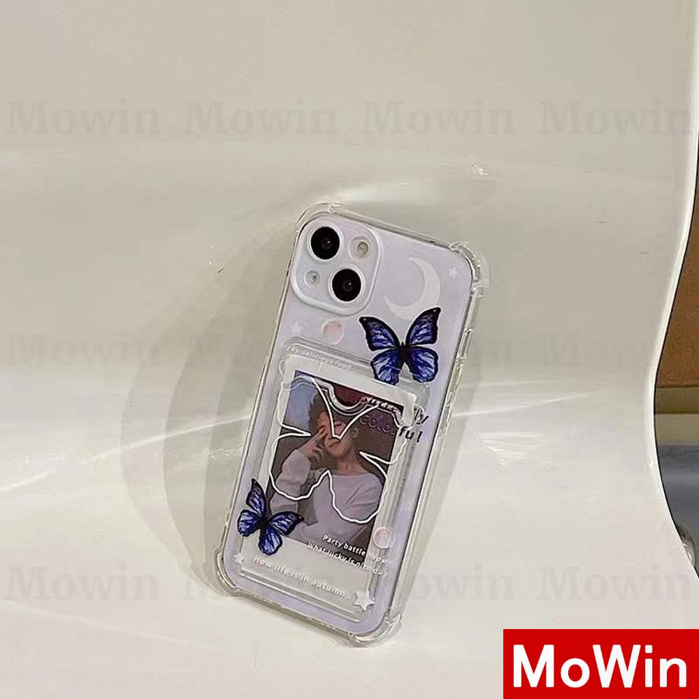 Casing Silikon Iphone 13 Pro Max 12 Pro Max 11 Pro Max 7 Plus Xr Xs Max Shockproof Motif Butterfly Moon