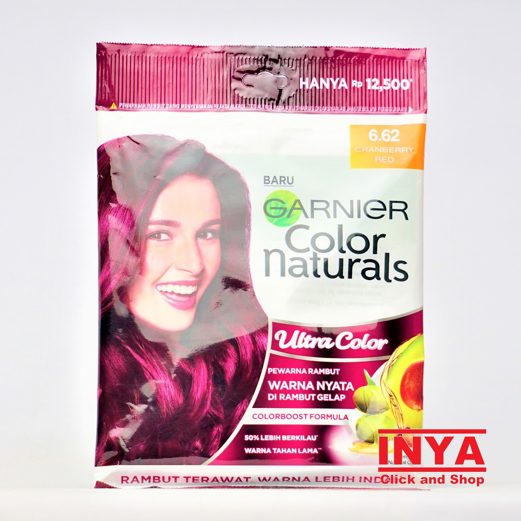 GARNIER COLOR NATURALS ULTRA COLOR 6.62 CRANBERRY RED 30mlx30gr SACHET