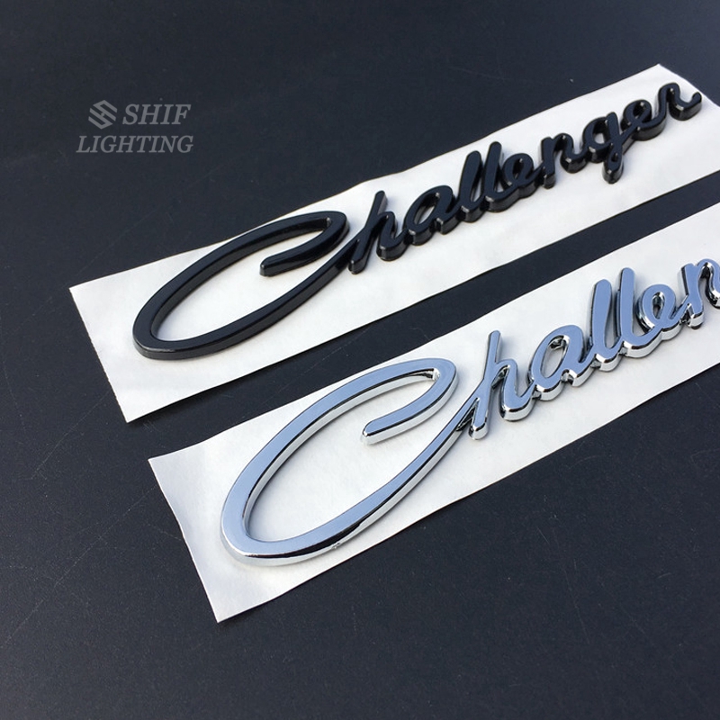 1 x Metal Challenger Letter Car Auto Rear Side Fender Emblem Sticker Decal DODGE CHALLENGER