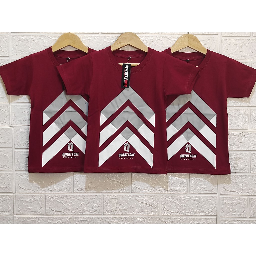 Kaos Anak Distro Maroon 1-10 tahun