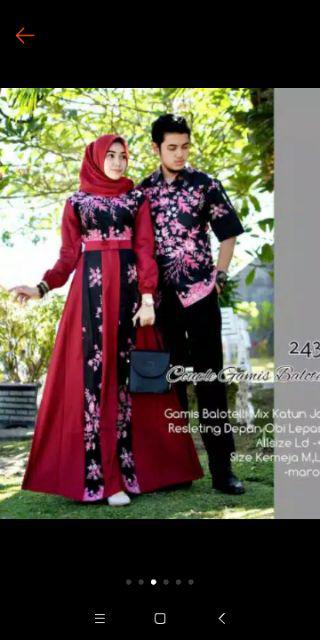 Kemeja Batik Pria Modern.batik Kujang Hitam Manis