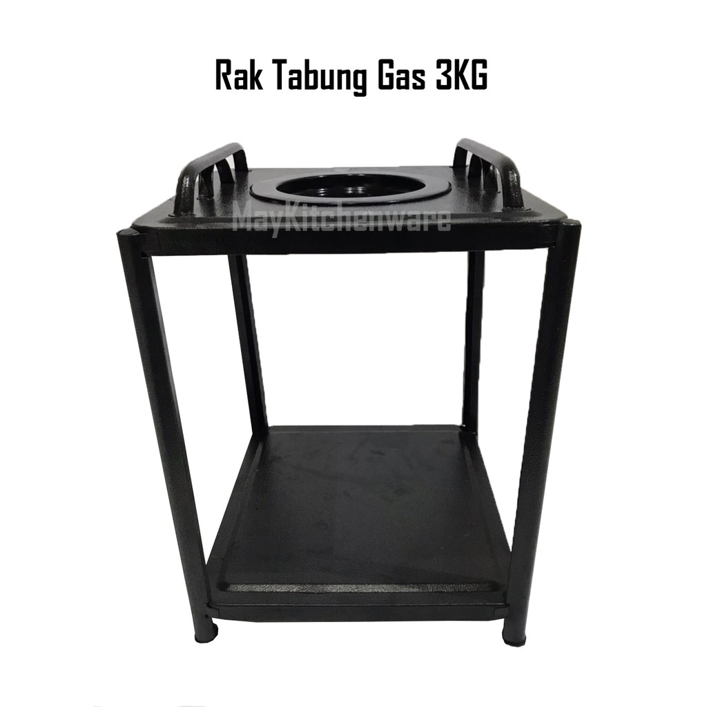 Rak Tabung Gas 3kg Lpg Tatakan Dudukan Tempat Elpiji Besi Stainless Steel Anti Karat Kuat Minimalis