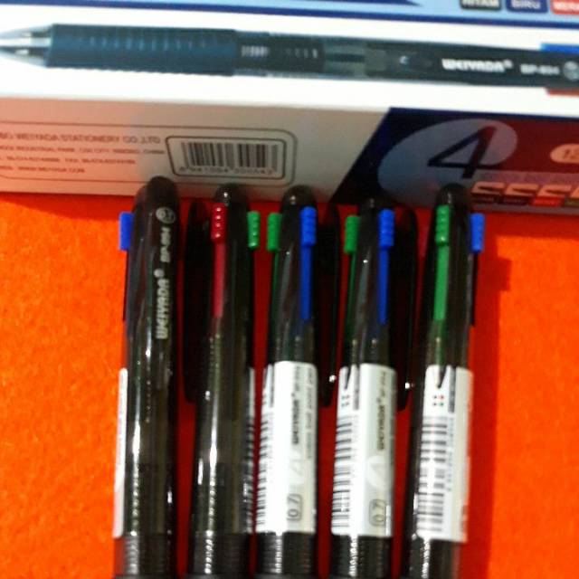 

Pulpen 4 warna WEIYADA BP994 0.7mm / WEIYADA 1 warna E 681 FREE REFILL !!!!!!!!