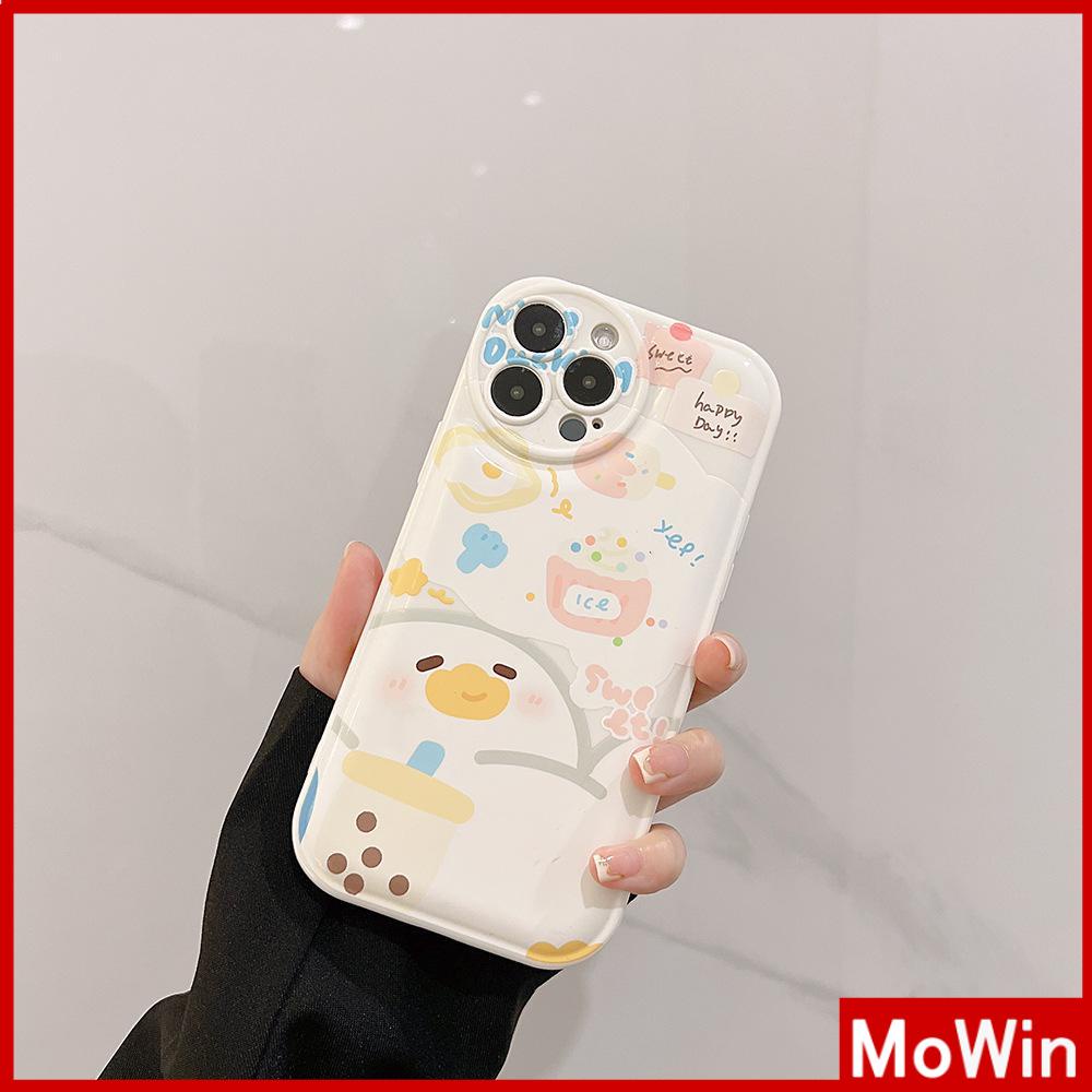 iPhone Case TPU Silicone Soft Case Airbag Shockproof Protection Camera Cute Cartoon Duck Compatible For iPhone 11 Pro Max 13 Pro Max 12 Pro Max 7Plus xr XS Max