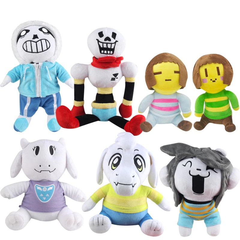 mainan 11 Styles Undertale Plush Toy Doll 20-35cm Undertale Sans Papyrus Frisk Chara Temmie Plush