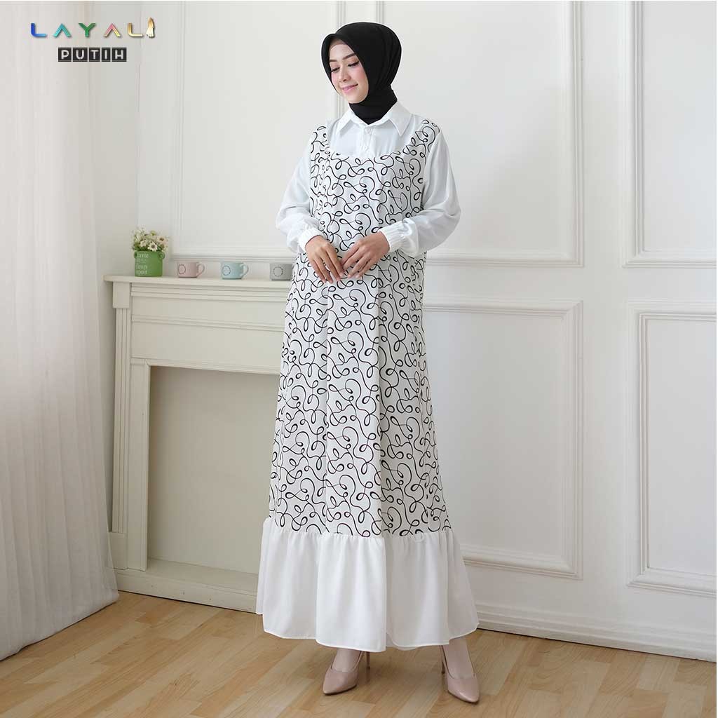 Model Gamis Terbaru 2019 Gamis Lebaran Motif Polkadot Mix Salur Danita Dress By Layali Shopee Indonesia