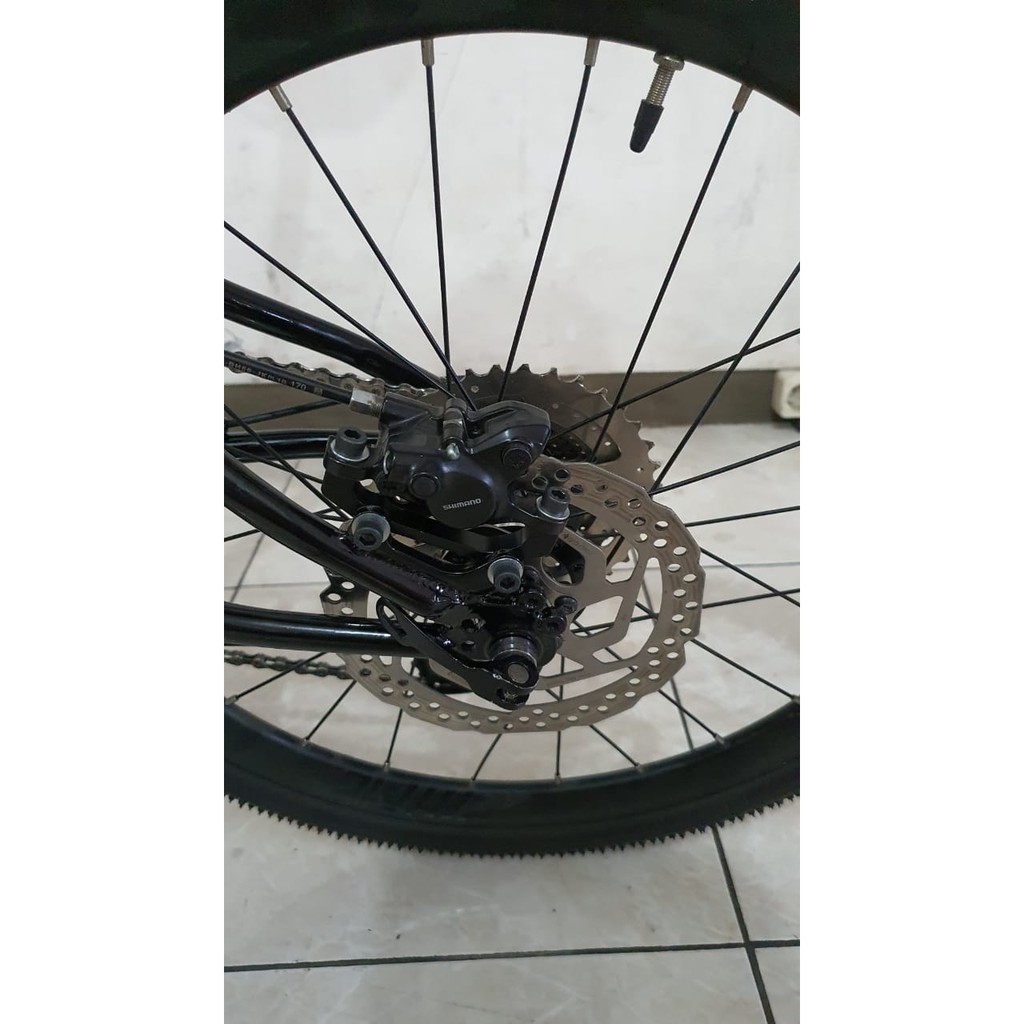 Sepeda Lipat FNHON Storm Hitam Putih  Discbrake Disc brake DB 2 X 9 speed Crank Sora 50 34 Sproket