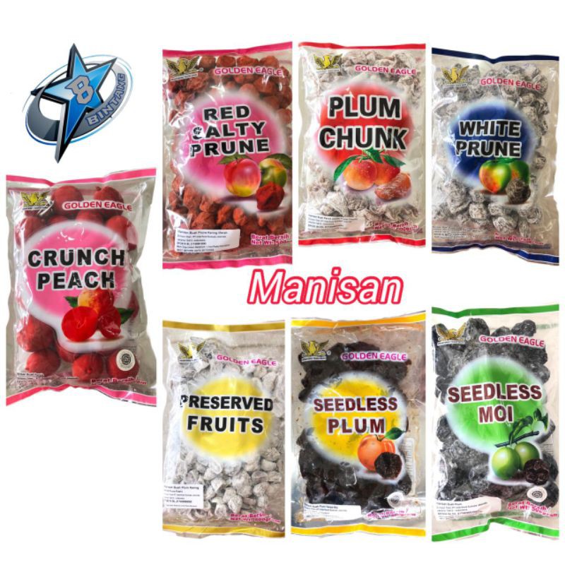 

Manisan Buah Golden Eagle /Kiamboi/Prune/Plum/Peach