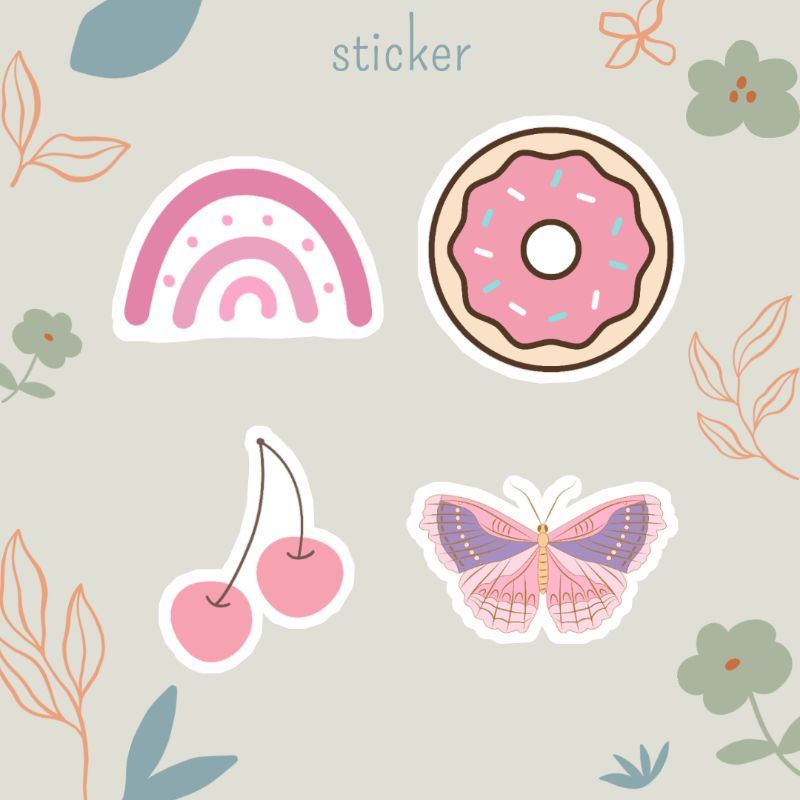 Pink Sticker