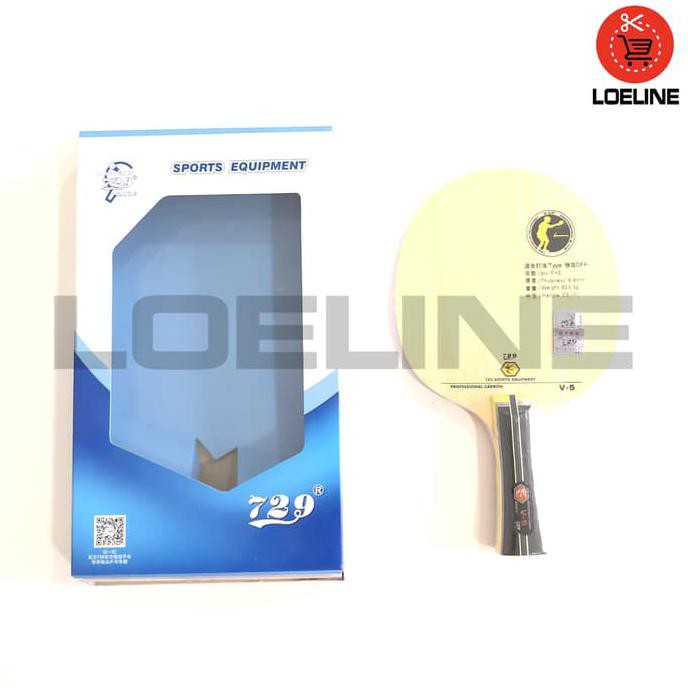 Kualitas Terbaik Kayu Bet Bat Pingpong Tenis Meja 729 V-5 Original Murah Bagus SDWEP