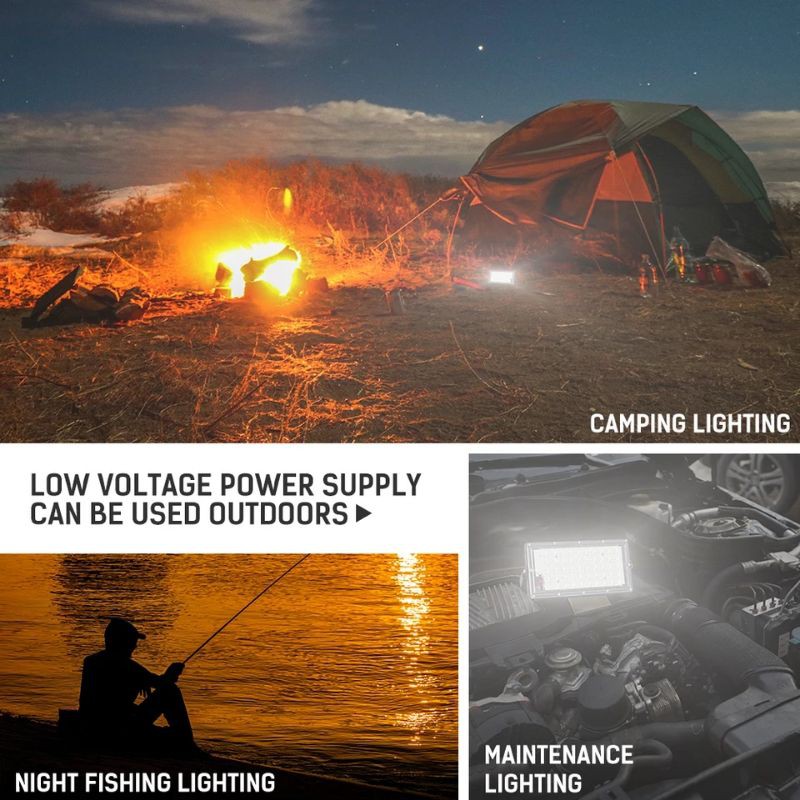 Lampu Sorot 12V DC 50W 50 Watt Cahaya Putih Aki 12 Volt Motor Mobil Lampu Camping Outdoor Waterproof