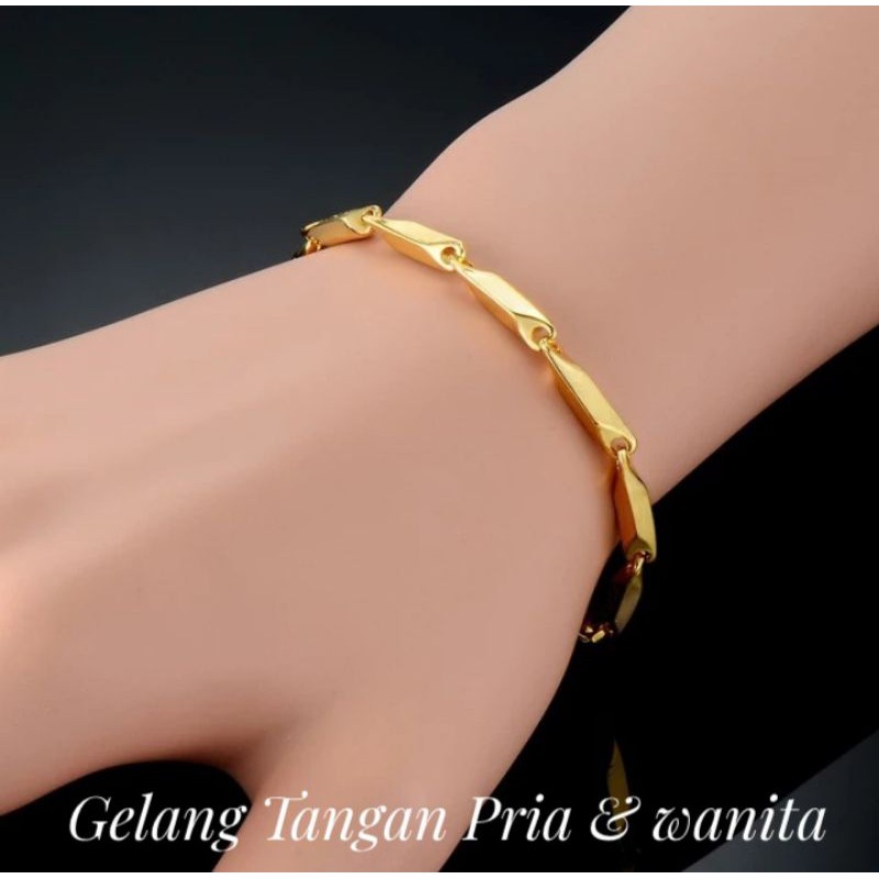 Gelang Padi Titanium Asli untuk pria or wanita anti karat