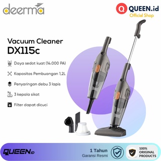 Deerma Vacuum Cleaner Penyedot Debu 2 in1 Handheld DX115C / DX118C Pembersih Penghisap Debu Wired