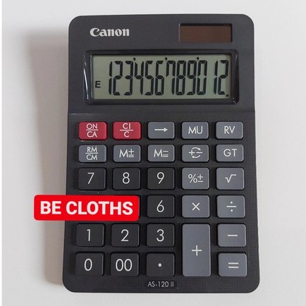 

Canon AS-120 II Kalkulator - 12 Digit kalkulator desktop kantor AS 120 II