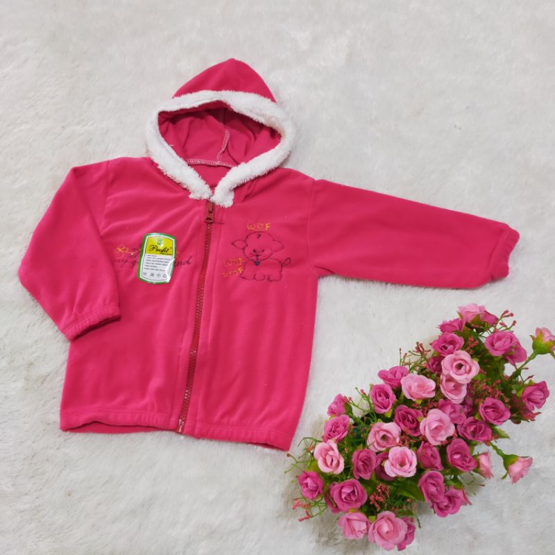 Jaket New born Bahan Flecce umur 0-12 bulan Baju Hangat Bayi Baru Lahir