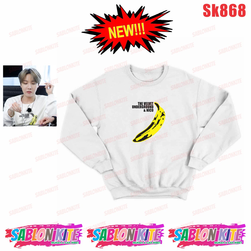 MURAH!!! SWEATER KPOP JHOPE THE VELVET BANANA SK869 UNISEX