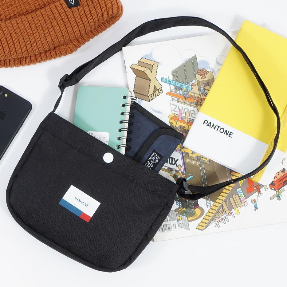 Visval Tas Selempang Maru Hitam Shopee Indonesia