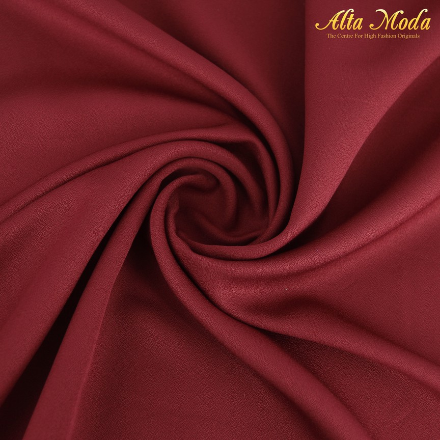 

Alta Moda Furing Premium Wolly Crepe Satin Merah Maroon (1M)