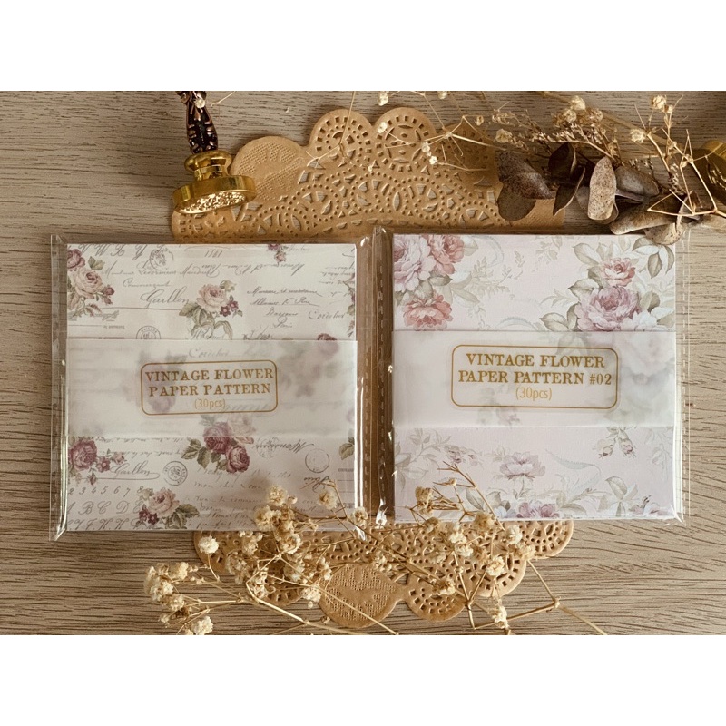 

Vintage Flower Paper Pattern