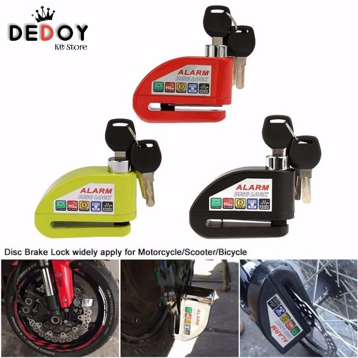 Gembok Alarm Cakram / Gembok Alarm Cakram Sepeda, Motor / Gembok Alarm Anti Maling