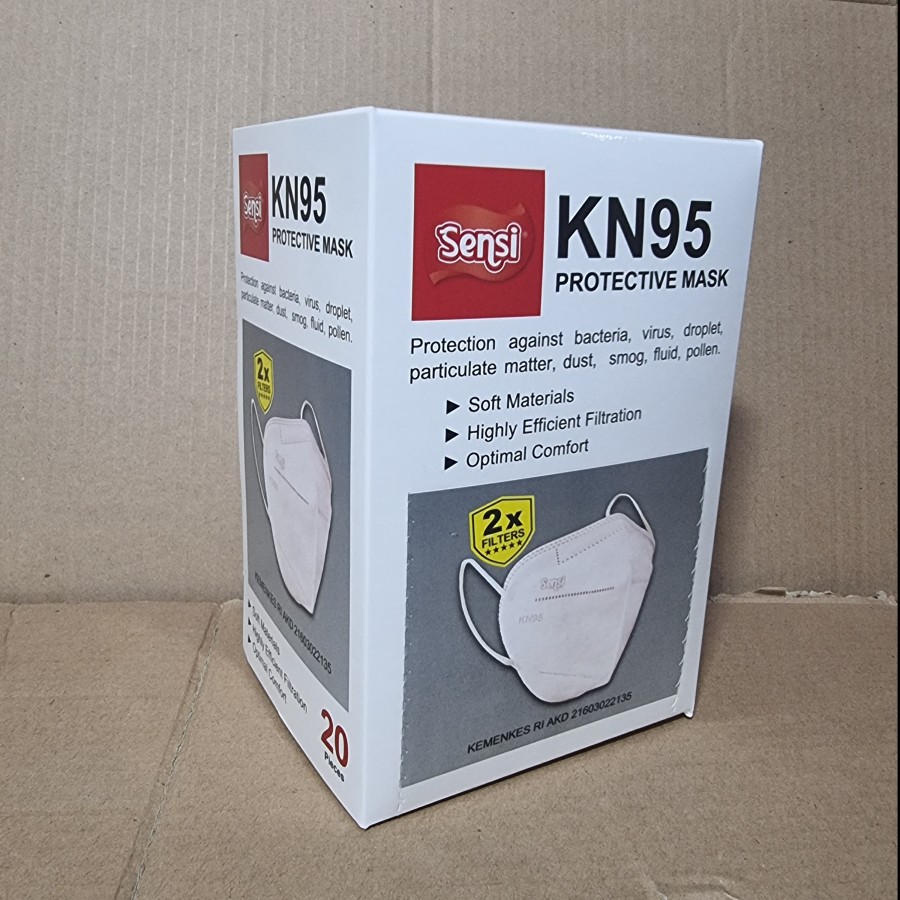 Sensi Masker KN95 protective mask 5 ply - Box isi 20