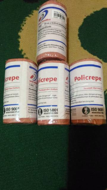 Policrepe 4 inch x 5 yd pembalut patah tulang / terkilir