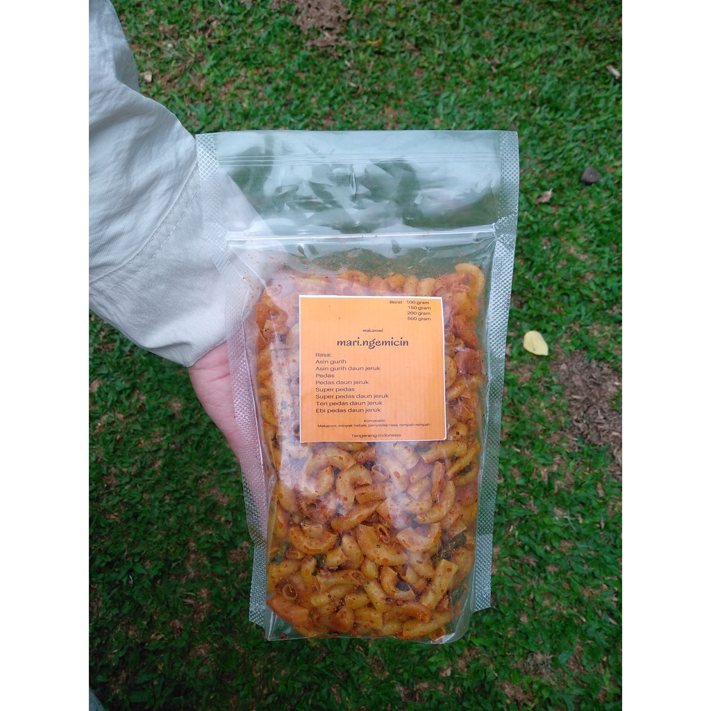 

200gram makaroni teri dan ebi pedas daun jeruk