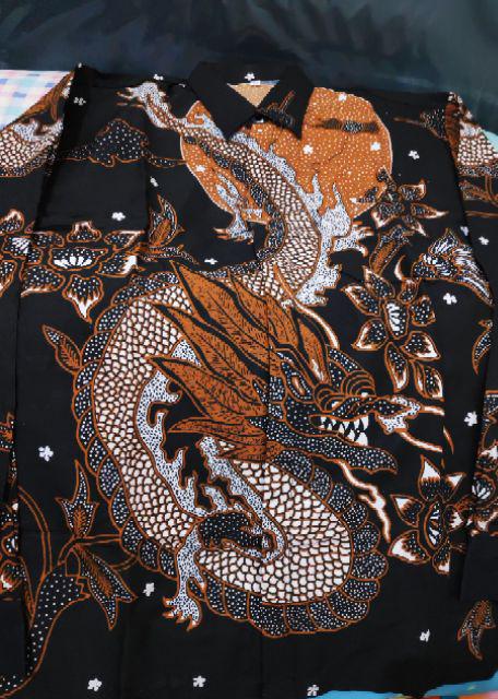 Kemeja Batik Pria Lengan Panjang Size M L Xl Xxl Bswart Batik Hrb026