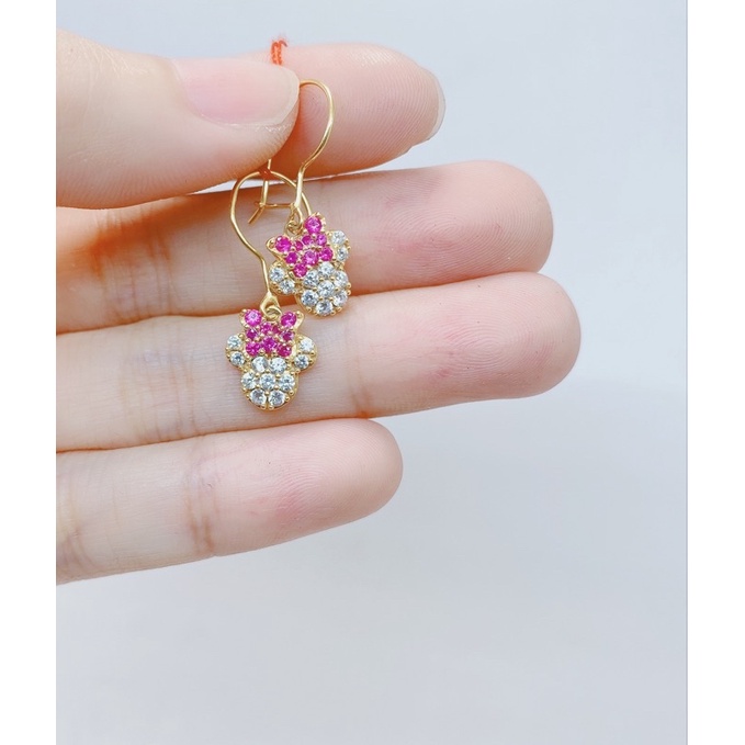 Anting Minnie Mouse Emas Asli 1,8 gram