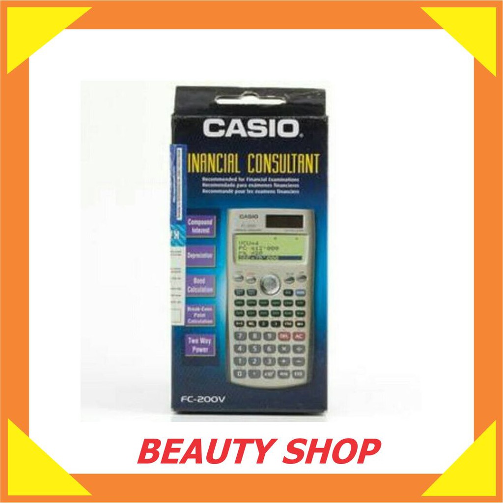 

A474 Kalkulator Casio Financial Scientific FC-200V FC-200 V Kuliah ORIGINAL 1M