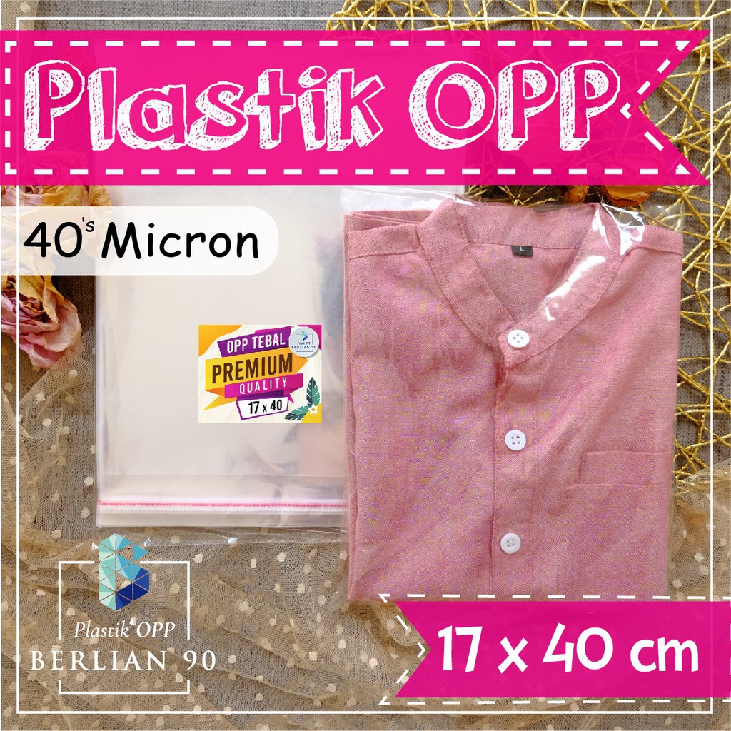Banting Harga Plastik Opp Tebal 17 X 40 Cm 40's Micron / Plastik Kemasan Baju / Plastik Kemeja Isi 100 Lembar bMdRZeH1oQOqg