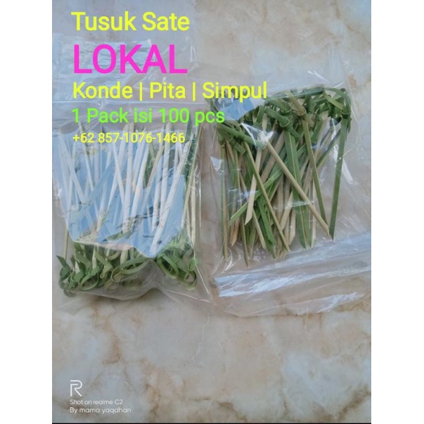 Jual Tusuk Sate Konde Lokal Tusuk Simpul Tusuk Sate Skewers