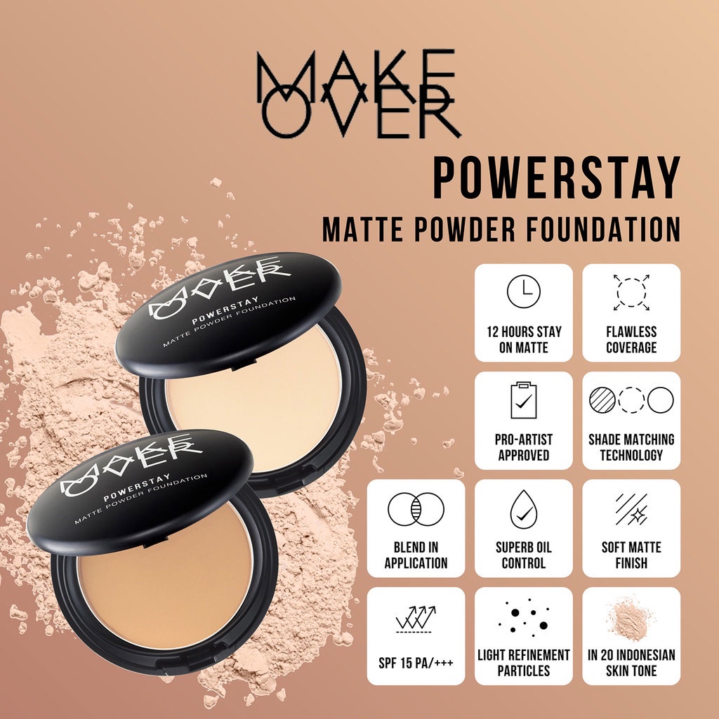 MAKE OVER Powerstay Matte Powder Foundation