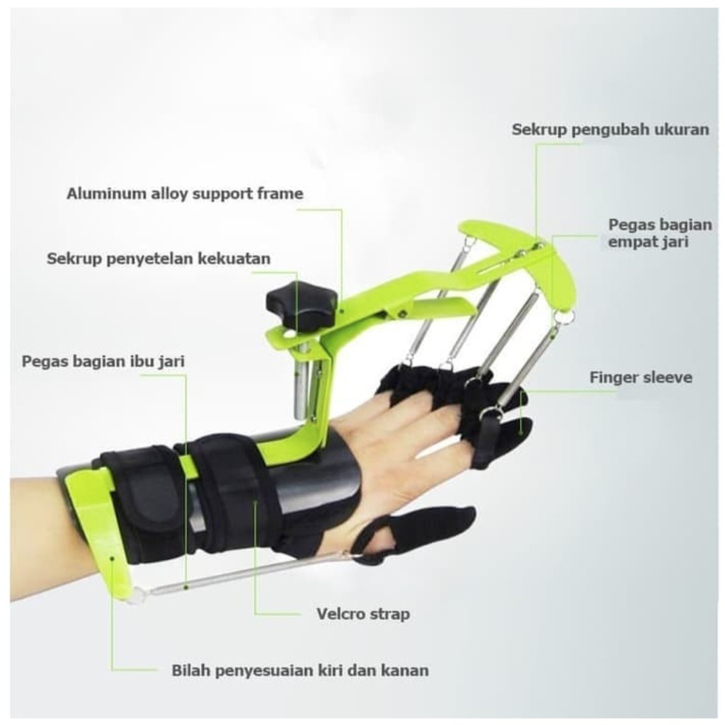 Alat terapi Stroke Dynamic Orthosis Stroke Fingers Hand Physiotherapy Fisioterapi