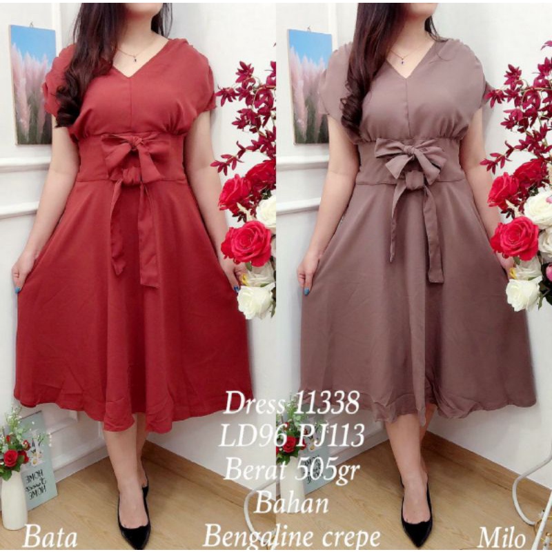 DRESS BENGALINE CREPE 11338