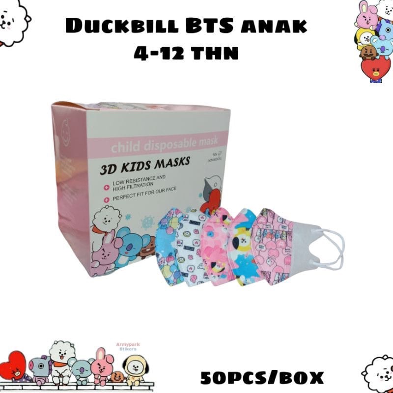 Masker Anak Duckbill 50pc