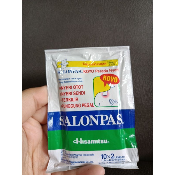 Salonpas Koyo hijau pereda nyeri isi 20 lembar (10x2 lembar)