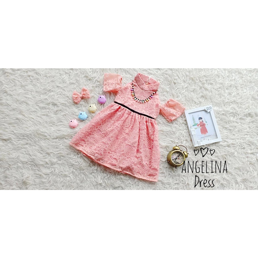 ANGELINA DRESSS/DRESS MINI TERBARU/DRESS ANAK KEKINIAN/DRESS SEXY/DRESS WARNA PEACH/DRESS MURAH/DRES